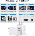 LCGENS USB C Wall Charger Block 20W, 2-Pack Dual Port PD Power Delivery Fast Type C Charging Block Plug Compatible with Iphone