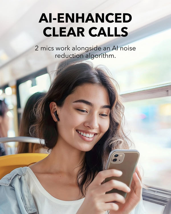Soundcore K20I by Anker, Semi-In-Ear Earbuds, Bluetooth Wireless, 36H Playtime, Fast Charge, Clear Sound, Comfortable Fit, ENC 2-Mic Clear Calls,