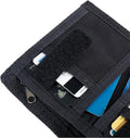 EXCELLENT ELITE SPANKER Nylon Trifold Wallet for Men ID Card Holder Tactical Military Wallet with Coin Pocket Outdoor Wallet BLK