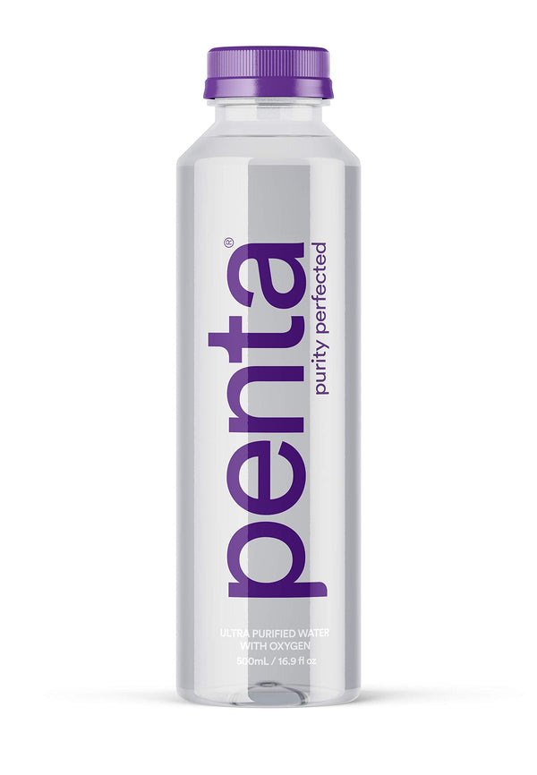Penta Ultra-Purified Water, Oxygen Infused Natural Ph Hydration, Solar-Powered 13 Step Purification Process,16.9 Fl Oz (Pack of 24)