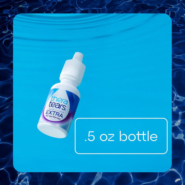 Theratears Extra Dry Eye Therapy Lubricating Eye Drops for Dry Eyes, 0.5 Fl Oz Bottle
