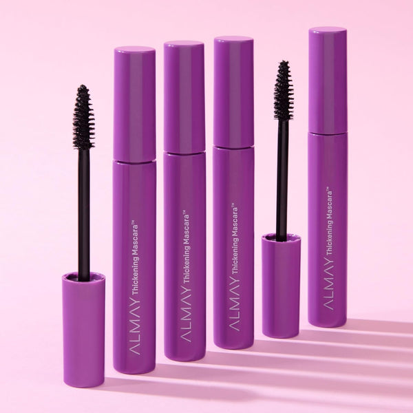 Almay Mascara, Thickening, Volume & Length Eye Makeup with Aloe and Vitamin B5, Hypoallergenic-Fragrance Free, Ophthalmologist Tested, 402 Black