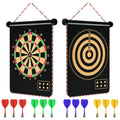 Mixi Magnetic Dart Board Outdoor Game for Kids with 12 Darts, Best Toys Gifts for Teenage Boys Girls Age 5 6 7 8 9 10 11 12 13 14 15 16 Years