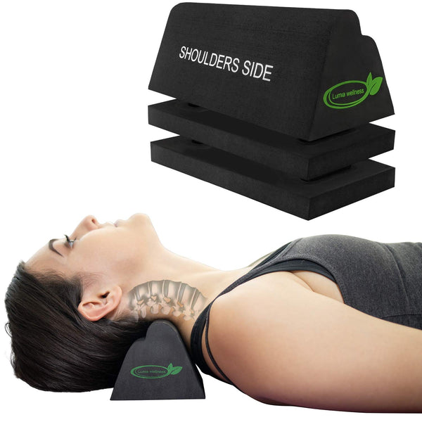 Cervical Orthotic Traction Block, Firm, FSA/HSA Eligible, Spinal & Neck Alignment, Cervical Traction Device & Neck Stretcher