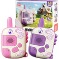 Walkie Talkies Toys for Girls:Unicorn Toys 2 Pack Birthday Gifts for 3 4 5-7 8 Year Old Girls Toy for 4 5 6 7 8-10 Year Old Camping Outdoor