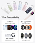 INIU 3-In-1 Portable Charger, Small 5000Mah Power Bank with Built-In USB C Cable and Watch Charger, 20W PD Fast Charging Battery Pack, Travel