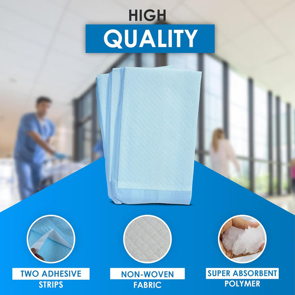 Incontinence Bed Pads - 10 Pack 30" X 36" - Waterproof Medical Pads for Seniors, Pets & Babies - Hospital Disposable Pee Underpads for Bed - Adult