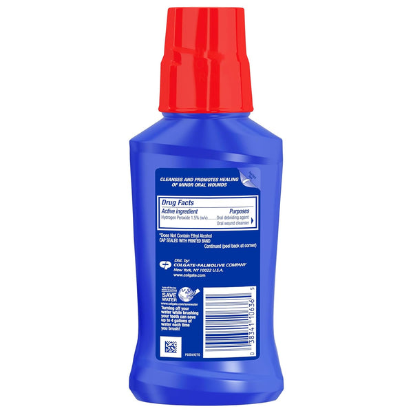 Colgate Peroxyl Antiseptic Mouth Sore Rinse, Alcohol Free, 1.5% Hydrogen Peroxide, Mild Mint, 8.4 Fl Oz (Pack of 1)