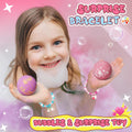 Unicorn Bath Bombs for Kids Girls with Bracelet Inside, Sanyi Bubble Bath Toys Birthday Gifts for 3/4/5/6/7/8 Year Old Girl Daughter Granddaughter