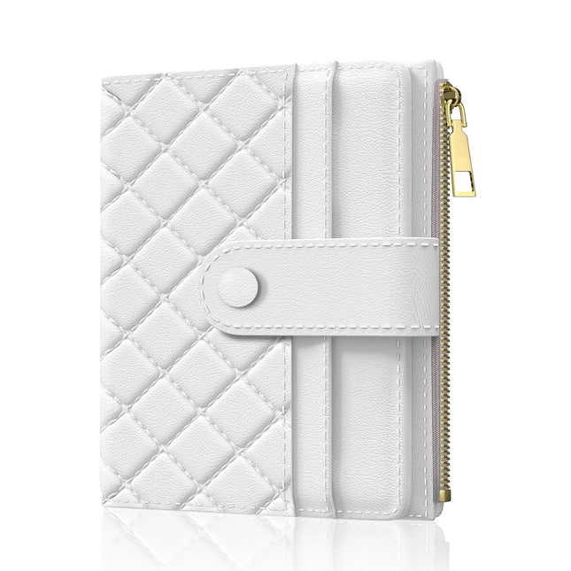 Womens Wallet, RFID Small Slim Wallets for Women, Compact Credit Card Holder, Cute Leather Bifold Ladies Purse with Zipp