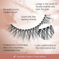 Ardell Naked Strip Lashes 421 â Natural-Looking, Long-Lasting False Eyelashes with Invisiband for Seamless Blend, 4 Pairs, 1-Pack
