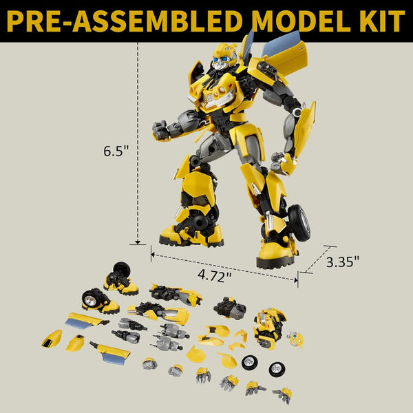 YOLOPARK Bumblebee Transformers Toy Rise of the Beasts Action Figure,Highly Articulated 6.5 Inch Transformer Toys for Boys Girls 8 Years Old and