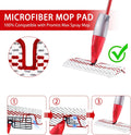 Microfiber Spray Mop Pads Compatible with Promist MAX Reusable Spray Mop Refills for Ocedar Promist Dust Mop,Dual-Action Washable Flip Mop Pads