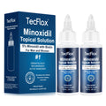 5% Minoxidil for Men & Women Hair with Biotin, Minoxidil for Men Beard,Tecflox Minoxidil Beard Growth Oil, Minoxidil Hair Growth Serum, 2-Pack,