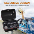 LTGEM Camera Case Compatible with Sony ZV-1F / ZV-1 / ZV-1 II Vlog Digital Camera, Tripod, Microphone and Vlogger Accessory Kit with Shoulder