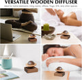Planet Wooden Essential Oil Diffuser - Walnut Aroma Therapy for Home, Office, Car, Yoga Hall and SPA - Passive Diffuser for Desk Table Decor
