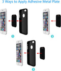 Universal Metal Plate 8 Pack for Magnetic Phone Car Mount Holder Cradle with Adhesive (Compatible with Magnetic Mounts) - 4 Rectangle and 4 Round,
