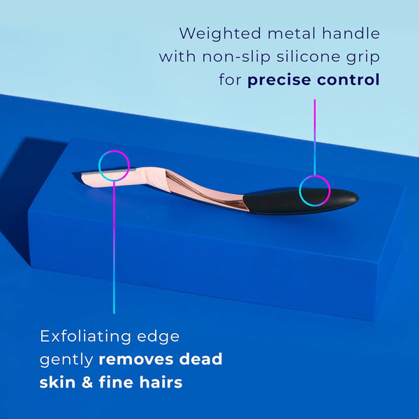 Schick Hydro Silk Dermaplaning Wand, Dermaplaning Tool for Face | Dermaplane Razor for Women Face, Eyebrow Razor, Peach Fuzz Remover, Includes 1