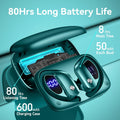 Bmani Wireless Earbuds Bluetooth Headphones 48Hrs Play Back Sport Earphones with LED Display Over-Ear Buds with Earhooks Built-In Mic Headset for