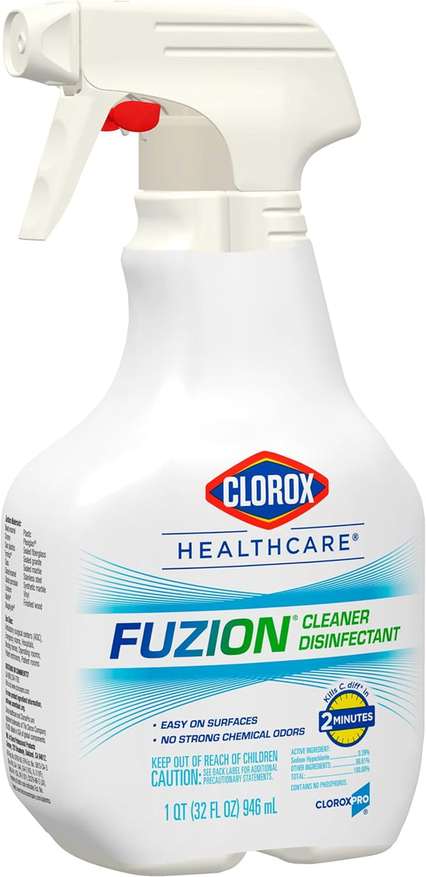 Clorox Healthcare Fuzion Cleaner Disinfectant Spray, 32 Fl Oz (Package May Vary)
