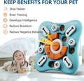 Interactive Dog Treat Puzzle Toys for IQ Training & Mental Stimulating,Fun Slow Feeder,Large Medium Small Dogs Enrichment Toys with Squeak Design