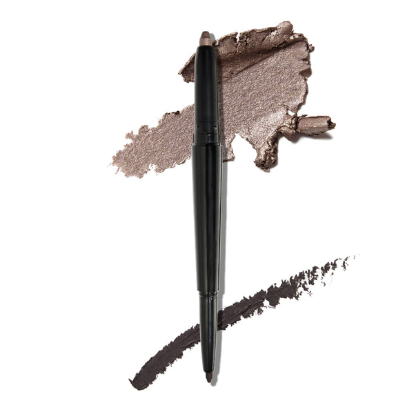 LAURA GELLER NEW YORK Swipe-N-Line Dual-Ended Eyeshadow + Eyeliner - Smokey (Charcoal/Shimmery Gray) - Cream Eyeshadow & Smooth Glide Eyeliner -