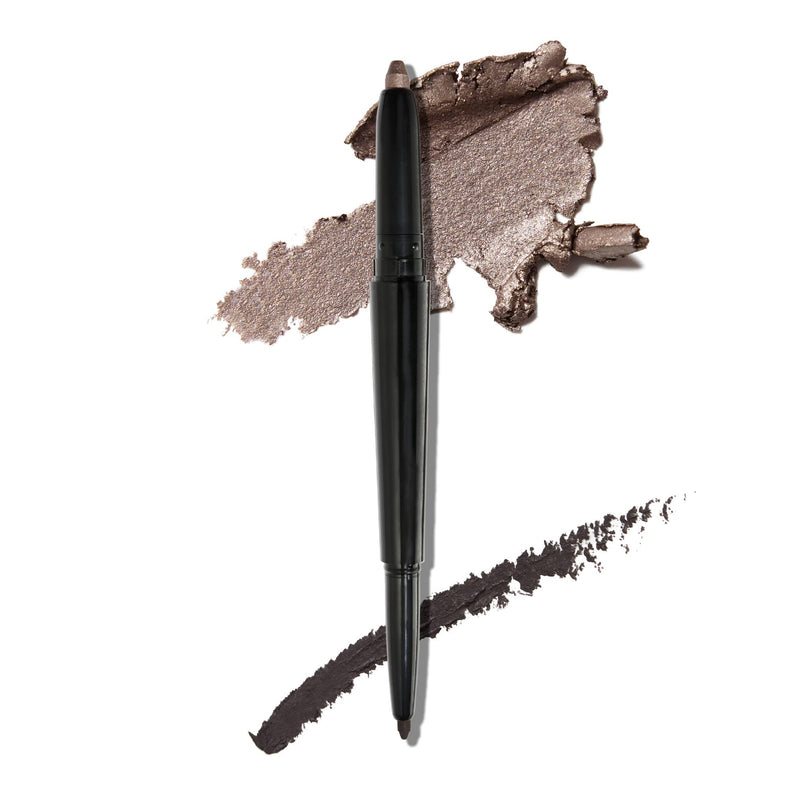 LAURA GELLER NEW YORK Swipe-N-Line Dual-Ended Eyeshadow + Eyeliner - Smokey (Charcoal/Shimmery Gray) - Cream Eyeshadow & Smooth Glide Eyeliner -