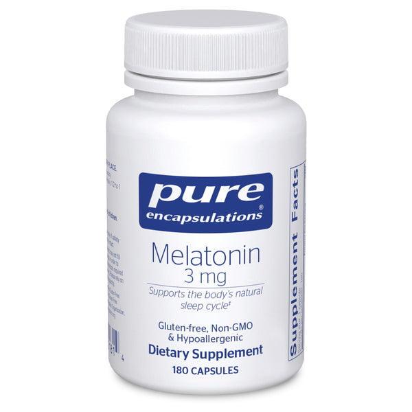 Pure Encapsulations Melatonin 3 Mg - Antioxidant Supplement to Support Natural Sleeping & Relief of Occasional Sleeplessness - for Natural Sleep