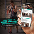 Odoland 5 Packs Pull Up Assist Bands, Pull Up Straps, Resistance Bands with Door Anchor and Handles, Stretch Mobility, Powerlifting and Extra