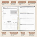 Weekly Planner Undated - 52 Weeks to Do List Notebook A5 for Work: Weekly Task, Habit Tracker Journal, Goal Setting, Agenda Sprial Bound Organizer