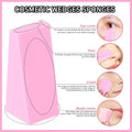 Teenitor 48 Pieces Makeup Sponges For Foundation, Latex Free Small Wedge Shaped Sponge Applicator For Liquid Cream Foundation Festival Makeup