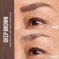 Maybelline Express Brow Ultra Slim Eyebrow Makeup, Brow Pencil with Precision Tip and Spoolie for Defined Eyebrows, Deep Brown, 1 Count