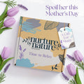 Nurture by Nature RELAX & CALM Spa Kit - Mothers Day Gifts - Spa Gift Baskets for Women, Complete Bath Sets for Women Gift - Lavender Pillow Mist,
