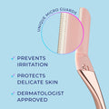 Schick Hydro Silk Dermaplaning Wand, Dermaplaning Tool for Face | Dermaplane Razor for Women Face, Eyebrow Razor, Peach Fuzz Remover, Includes 1