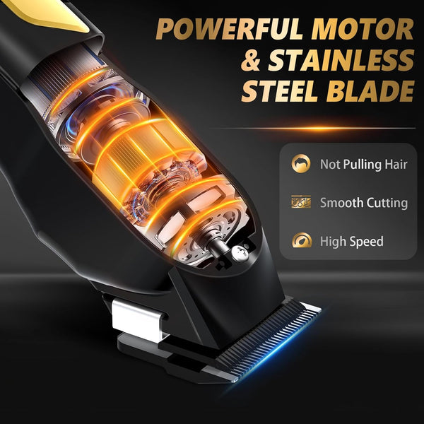 Ufree Hair Clippers for Men, Professional Clippers and Trimmers Set, Cordless Clippers for Hair Cutting, Beard Trimmer, Barber Clippers,