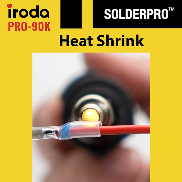 IRODA SOLDERPRO 90K Butane Soldering Iron Kit â 9 Piece Kit 3-In-1 Heat Tool (25â80W) Self-Igniting, Adjustable Flame, 17S Heat-Up, 53-Min