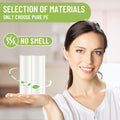 Limonlaviu Small Garbage Bags - 4 Gallon, 100 Count Unscented White Mini Trash Bags for Bathroom Can