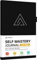 Self-Mastery Journal for Men - Gratitude and Productivity Journal for More Happiness, Positivity, Growth, Mindfulness, Self Care and Reflection -