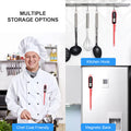 Lonicera Digital Cooking Thermometer for Bread Baking, Food and Water Temperature Measurement. Waterproof and Long Stem with Meat Temp Guide,