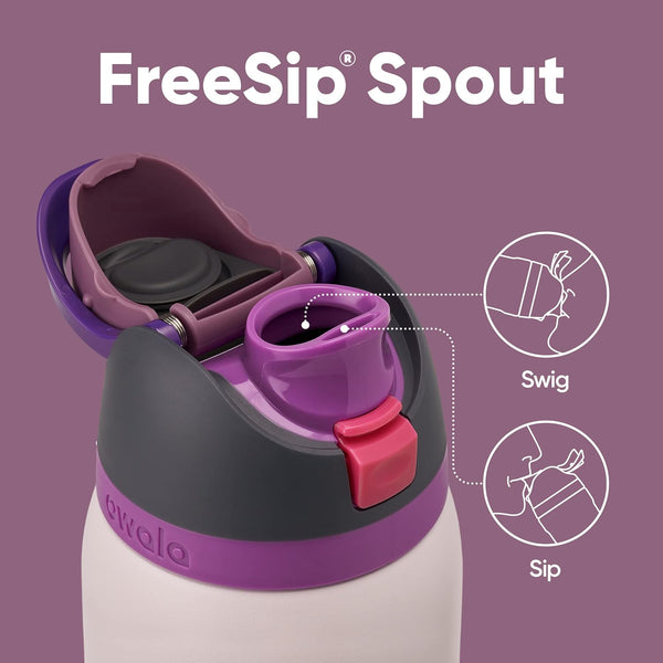 Owala Freesip Insulated Stainless Steel Water Bottle with Straw for Sports, Travel, and School Bpa-Free Sports Water Bottle, 32 Oz, Dreamy Field