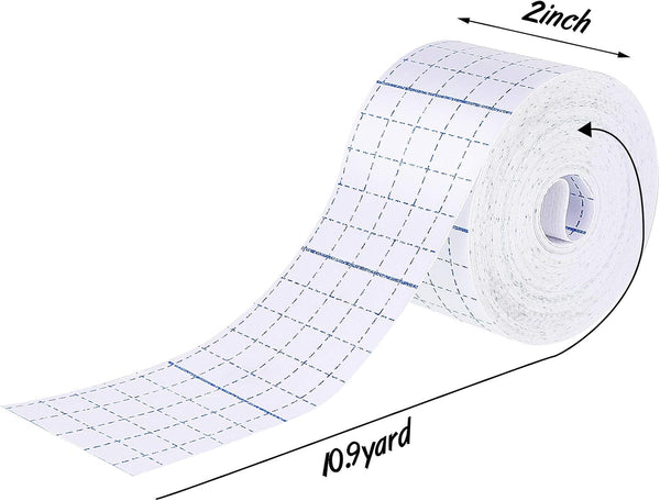 Nuanchu 2 Rolls Non-Woven Cover Roll Stretch Tape Non-Woven Adhesive Bandages Breathable Bandage Tape Cohesive Wrap Bandages Protective Stretch