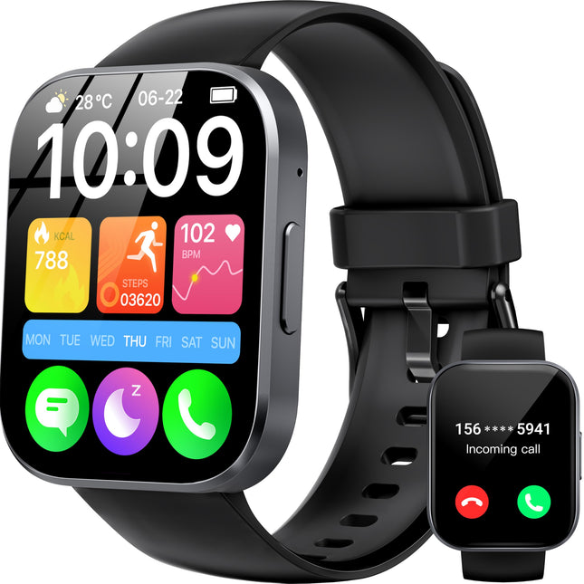 OUKITEL Smart Watch(Answer/Make Call), 1.91" HD Smart Watches for Women Men, Fitness Tracker with Heart Rate Sleep Spo2 