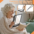 5X Full Page Magnifying Glass for Reading, Lightweight Rectangular Magnifier Provides Large Book Page Viewing Area, Upgraded Handheld Magnifier