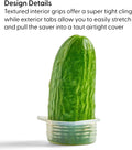 W&P Reusable Produce Savers, Set of 7, Covers Fruits & Vegetables to Keep Fresh, Dishwasher Safe, Avocado & Onion Saver