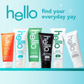 Hello Antiplaque and Whitening Fluoride Free Toothpaste, Whitening Toothpaste with Coconut Oil and Tea Tree Oil, Helps Whiten Teeth, Natural
