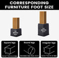 Btsd-Home Adjustable Bed Risers 3 or 6 Inch Heavy Duty Stackable Furniture Risers for College Dorm Bed Sofa Table Couch Chair Bed Raisers Blocks 4