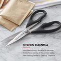 Kitchenaid All Purpose Kitchen Shears with Protective Sheath Durable Stainless Steel Scissors, Dishwasher Safe, Soft Grip Comfort Handle, 8.72
