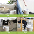 Limonlaviu Small Garbage Bags - 4 Gallon, 100 Count Unscented White Mini Trash Bags for Bathroom Can