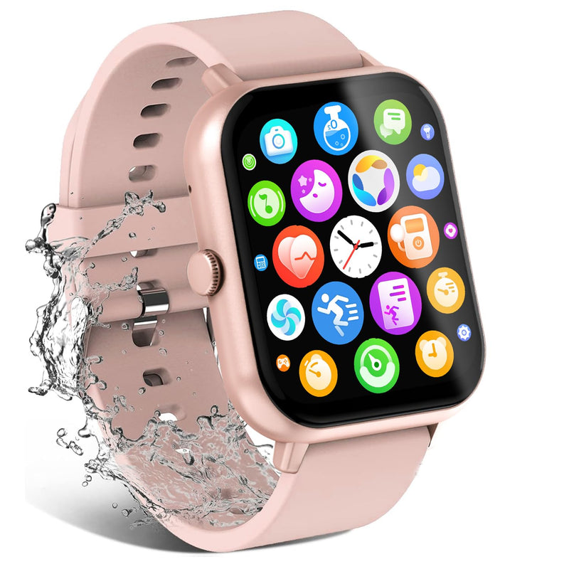 Smart Watch for Men Women Compatible with IOS Android Phone, 1.83" Full Touchscreen IP68 Waterproof Smartwatch,Fitness Tracker with Make/Recive