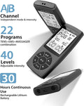 TENS Unit Muscle Stimulator for Pain Relief Therapy, 22 Modes EMS TENS Machine, Electronic Muscle Relaxer for Shoulder Pain Relief, Back Pain,